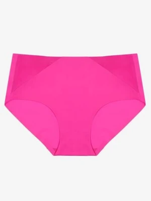 Fuksjowe Majtki Figi High Waist z Bezszwowym Wykończeniem Kolaniris invisi feminine