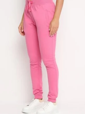 Fuksjowe Spodnie Dresowe z Gumką w pasie i Troczkiem Halemia j.style