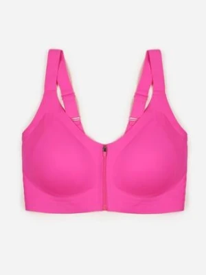 Fuksjowy Sportowy Biustonosz z Suwakiem z Przodu Eziline love magnolia