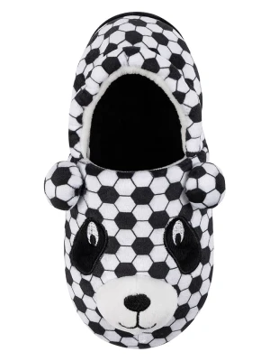 Fun Socks Kapcie w kolorze czarno-białym rozmiar: 29/30
