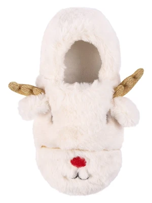 Fun Socks Kapcie w kolorze kremowym rozmiar: 27/28