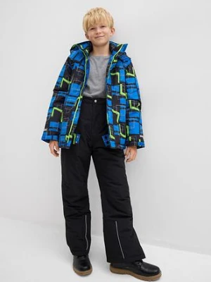 Funkcjonalne spodnie na szelkach, z odblaskowymi detalami, wodoodporne bonprix