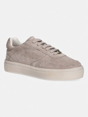 Furla Allegra Lace-Up sneakersy damskie zamszowe brązowy