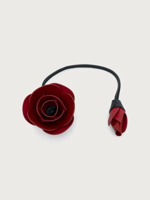 Furla brelok damski skórzany Allegra Rose Charm czerwony