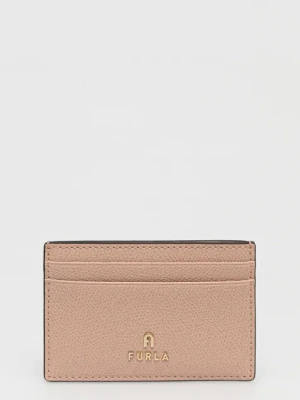 Furla etui na karty skórzane kolor pomarańczowy WP00305.ARE000.CX0001007