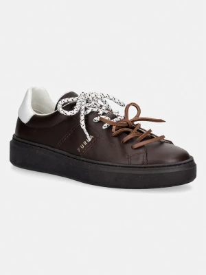 Furla Hype sneakersy damskie skórzane brązowy