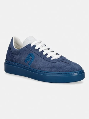Furla Hype sneakersy damskie zamszowe granatowy