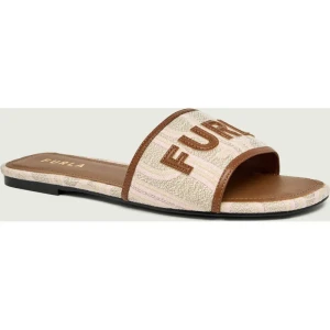 Furla Klapki FURLA BREZZA | z dodatkiem skóry