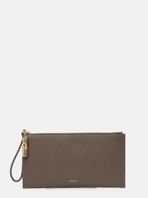 Furla kopertówka damska skórzana brązowy