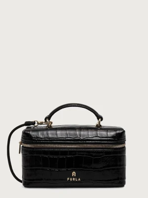 Furla kosmetyczka damska skórzana Camelia Micro czarny
