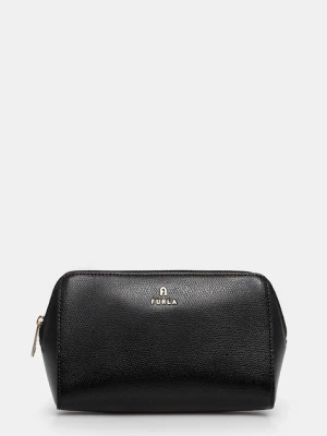 Furla kosmetyczka skórzana kolor czarny WE00618.ARE000.O6000