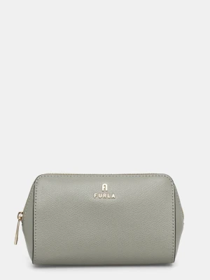 Furla kosmetyczka skórzana szary