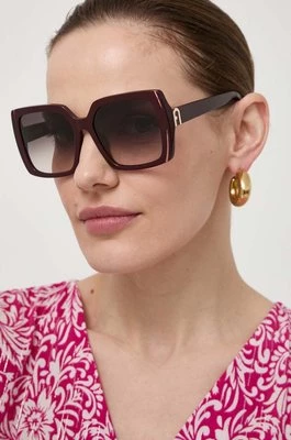 Furla okulary przeciwsłoneczne damskie kolor brązowy SFU707_560G96