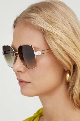 Furla okulary przeciwsłoneczne damskie kolor brązowy SFU716_590300