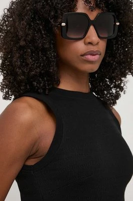Furla okulary przeciwsłoneczne damskie kolor czarny SFU712_540700
