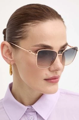 Furla okulary przeciwsłoneczne damskie kolor złoty SFU714_5808FC