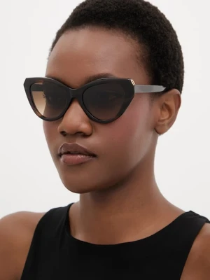 Furla okulary przeciwsłoneczne kocie oczy damskie