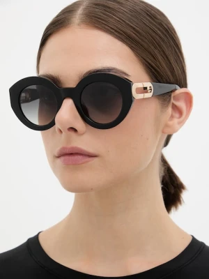 Furla okulary przeciwsłoneczne okrągłe damskie