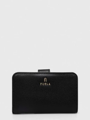 Furla portfel skórzany damski kolor czarny