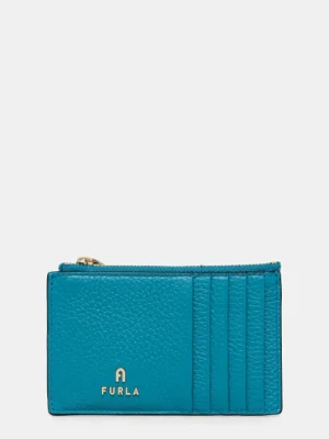 Furla portfel skórzany damski kolor turkusowy WP00310 HSF000 TR400