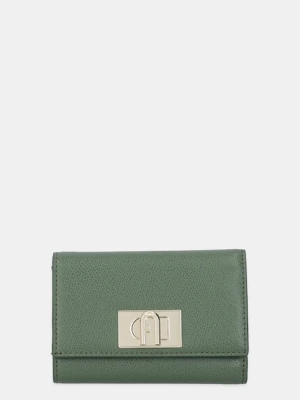 Furla portfel skórzany damski kolor zielony WP00225.ARE000.OLI00