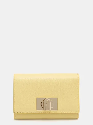 Furla portfel skórzany damski kolor żółty WP00225.ARE000.3684S1007