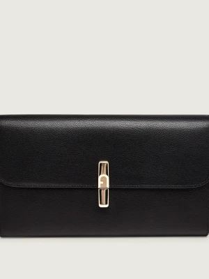 Furla Skórzana kopertówka Furla Iride czarny