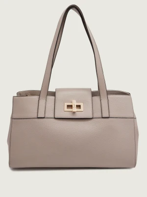 Furla Skórzana shopperka Furla Amelia szary