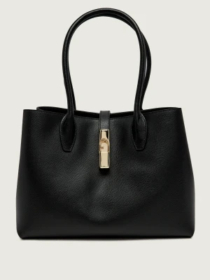 Furla Skórzana shopperka Furla Goccia czarny