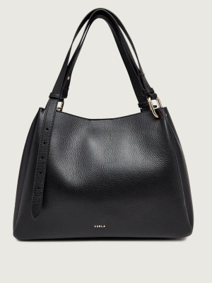 Furla Skórzana shopperka FURLA NUVOLA L czarny