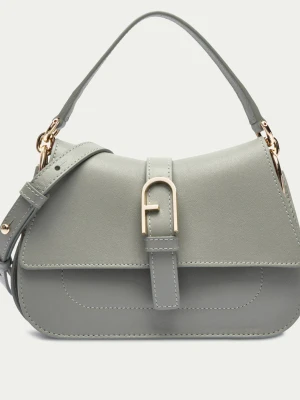 Furla Skórzana torebka na ramię FURLA FLOW zielony