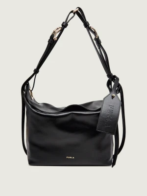 Furla Skórzana torebka na ramię Furla Ginevra M czarny