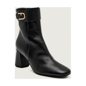 Furla Skórzane botki na słupku FURLA CHIC