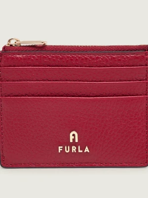 Furla Skórzane etui na karty Furla Camelia czerwony