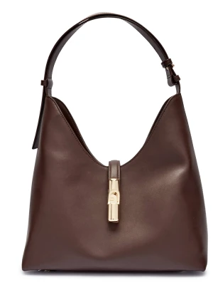 Furla Skórzane hobo FURLA GOCCIA brązowy