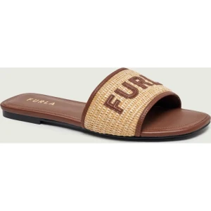 Furla Skórzane klapki FURLA BREZZA