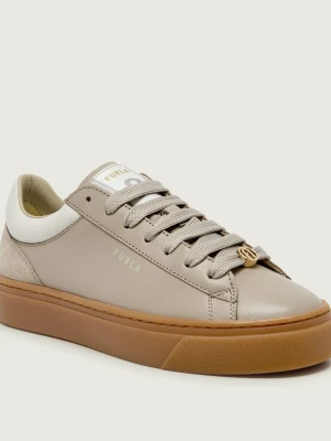 Furla Skórzane sneakersy FURLA ENJOY | zamsz