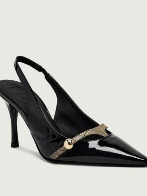 Furla Skórzane szpilki FURLA SFERA SLINGBACK T.90