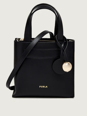 Furla Skórzany kuferek Furla Divide It czarny