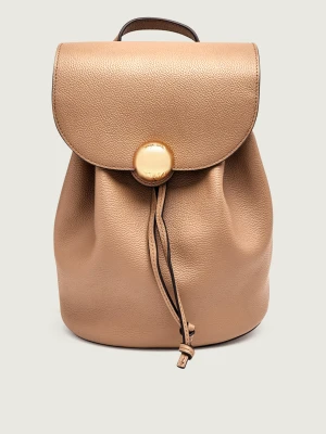 Furla Skórzany plecak Furla Moonlight beżowy