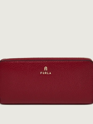 Furla Skórzany portfel Furla Camelia bordowy