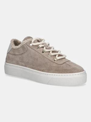 Furla sneakersy zamszowe Enjoy Lace-Up Sneaker damskie kolor beżowy YK31ENJ BX4212 2534S
