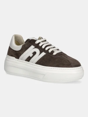 Furla sneakersy zamszowe Nuage Lace-Up damskie kolor zielony YJ88NUA BX0580 4571S