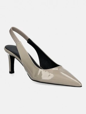 Furla szpilki skórzane Essential Slingback