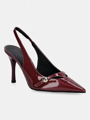 Furla szpilki skórzane Sfera Slingback