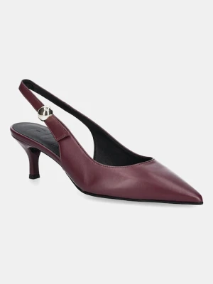 Furla szpilki skórzane Sfera Slingback