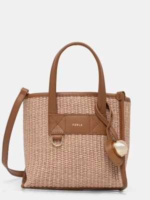 Furla torebka crossbody damska pleciona Divide It Mini Tote