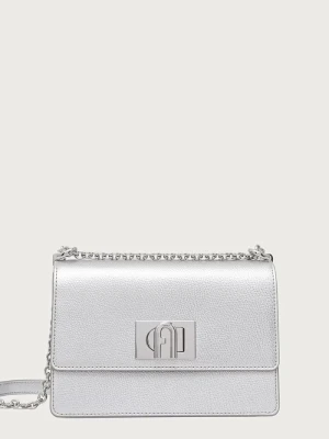 Furla torebka crossbody damska skórzana 1927 Mini Crossbody 20 srebrny