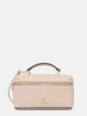 Furla torebka crossbody damska skórzana beżowy