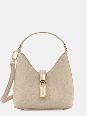 Furla torebka crossbody damska skórzana beżowy